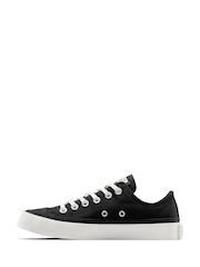Converse Black Chuck Taylor All Star Crepe Sole Low Trainers - Image 5 of 11