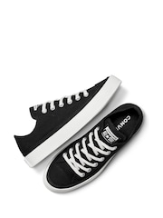 Converse Black Chuck Taylor All Star Crepe Sole Low Trainers - Image 9 of 11