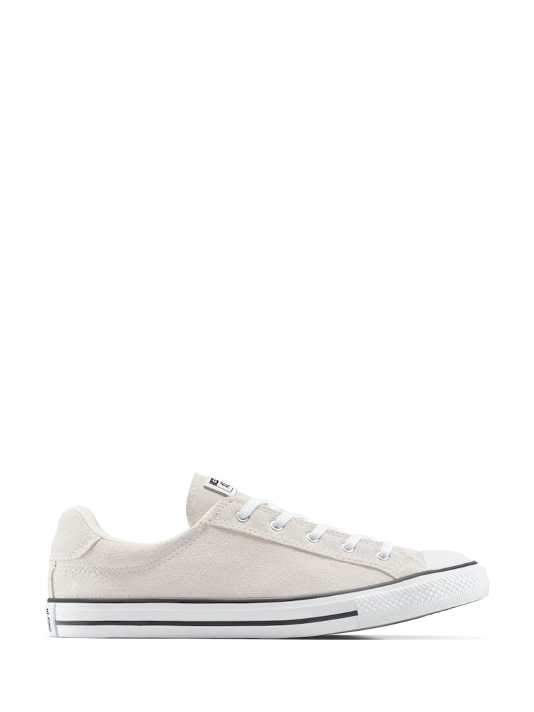 Converse Cream Chuck Taylor All Star Dainty Lucky Low Trainers - Image 1 of 8