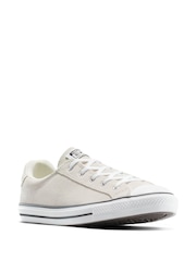 Converse Cream Chuck Taylor All Star Dainty Lucky Low Trainers - Image 3 of 8