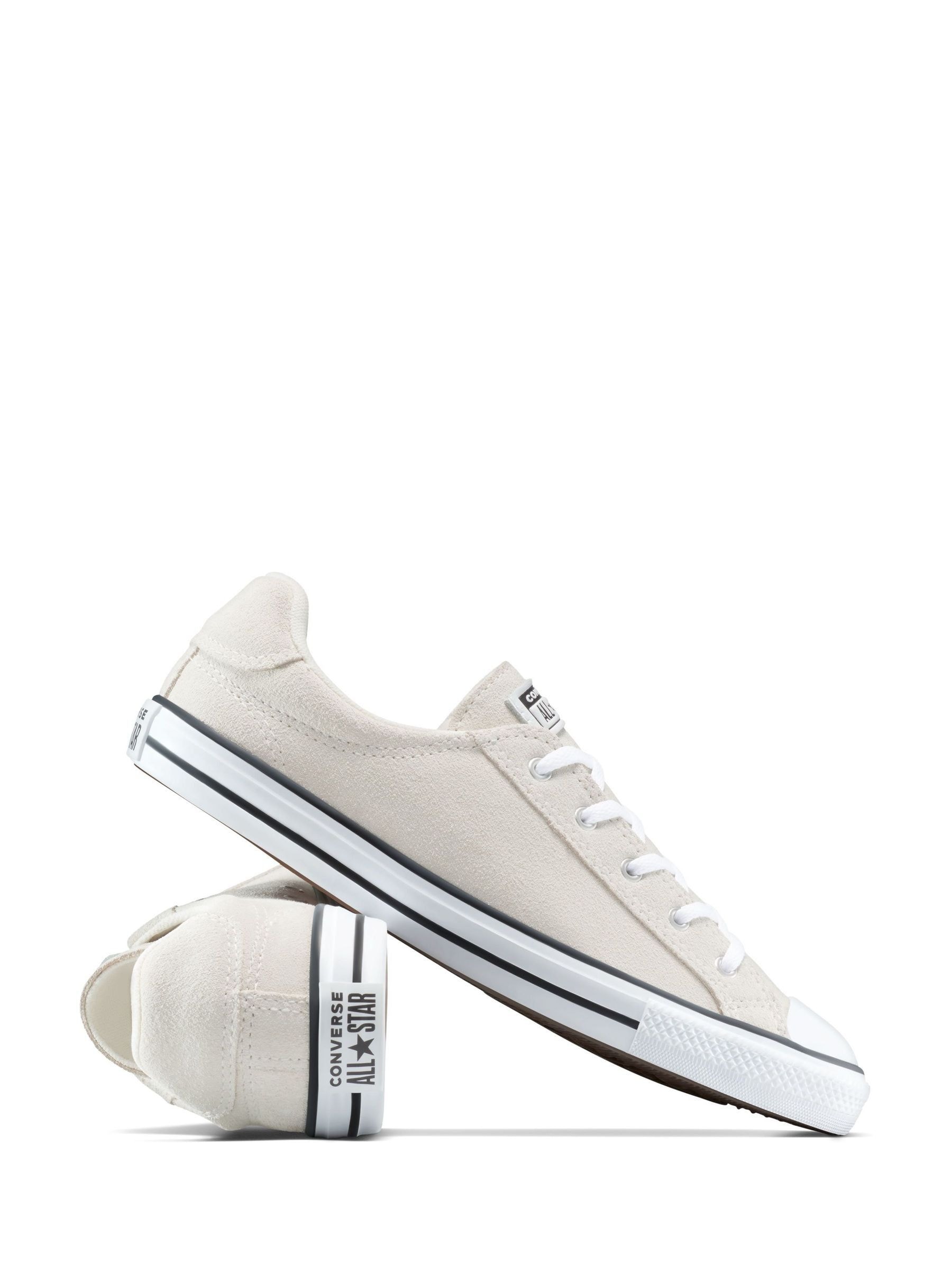 Buy Converse Cream Chuck Taylor All Star Dainty Lucky Low Trainers
