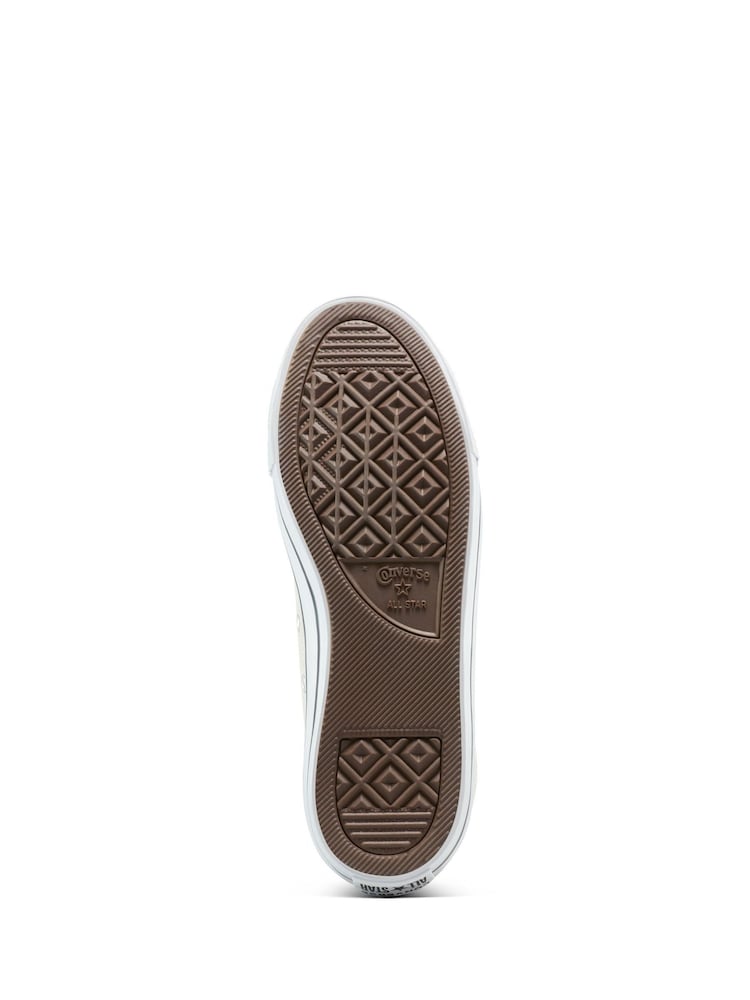 Converse Cream Chuck Taylor All Star Dainty Lucky Low Trainers - Image 8 of 8