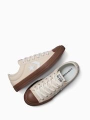Converse Brown Youth Star Player 76 Gum Sole Trainers - Image 6 of 7