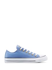 Converse Blue Chuck Taylor All Star Peached Canvas Low Trainers - Image 1 of 7