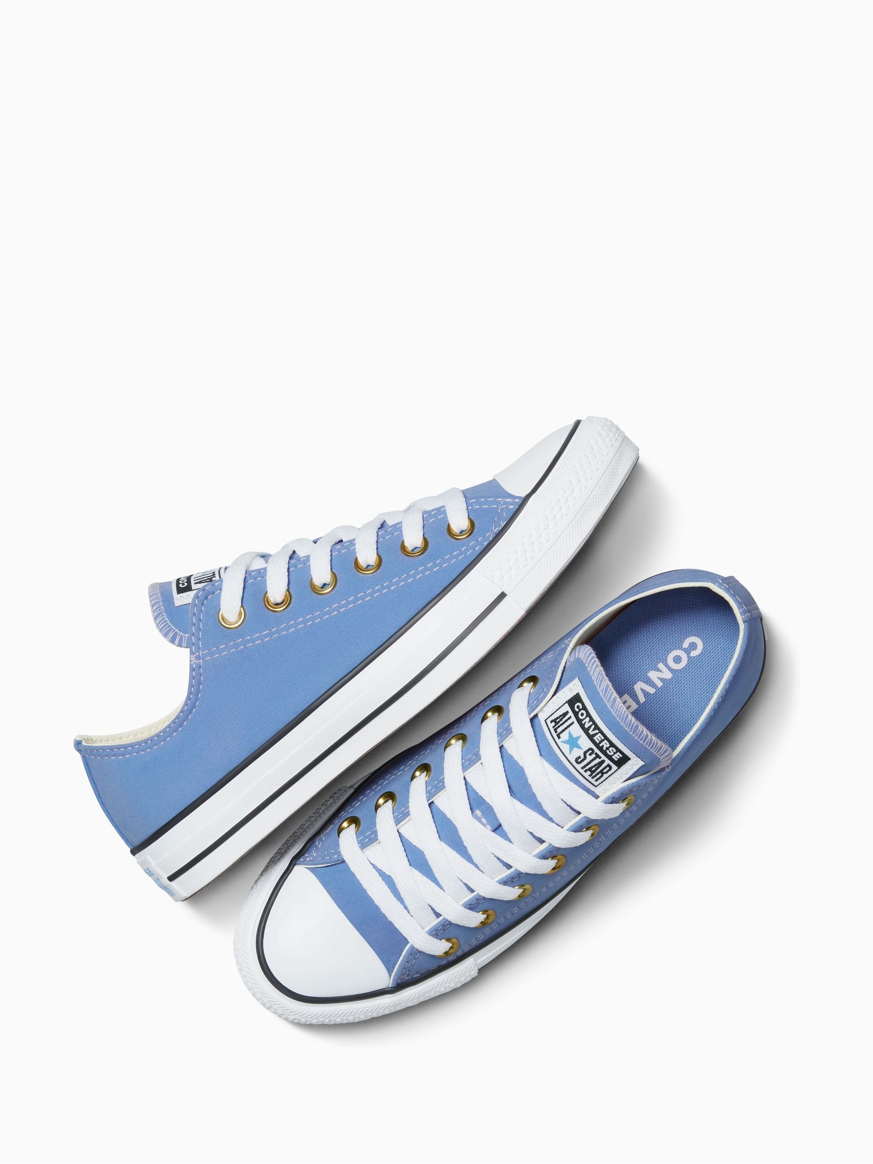 Buy Converse Blue Chuck Taylor All Star Peached Canvas Low