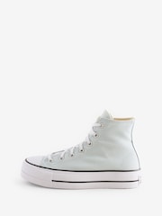 Converse Blue Chuck Taylor All Star Lift Trainers - Image 2 of 9