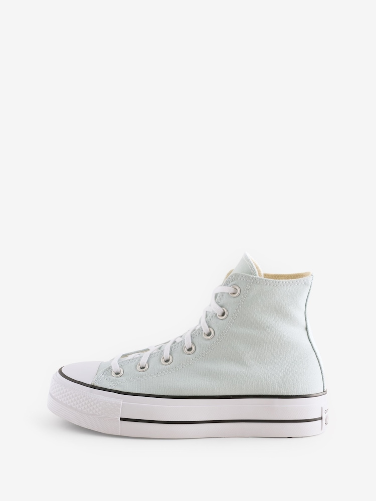 Converse Blue Chuck Taylor All Star Lift Trainers - Image 2 of 9