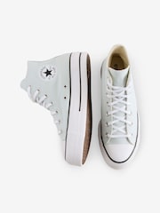 Converse Blue Chuck Taylor All Star Lift Trainers - Image 4 of 9