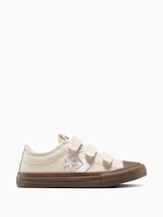 Converse Brown Junior Star Player 76 Gum Sole Trainers - Image 1 of 7