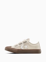 Converse Brown Junior Star Player 76 Gum Sole Trainers - Image 2 of 7