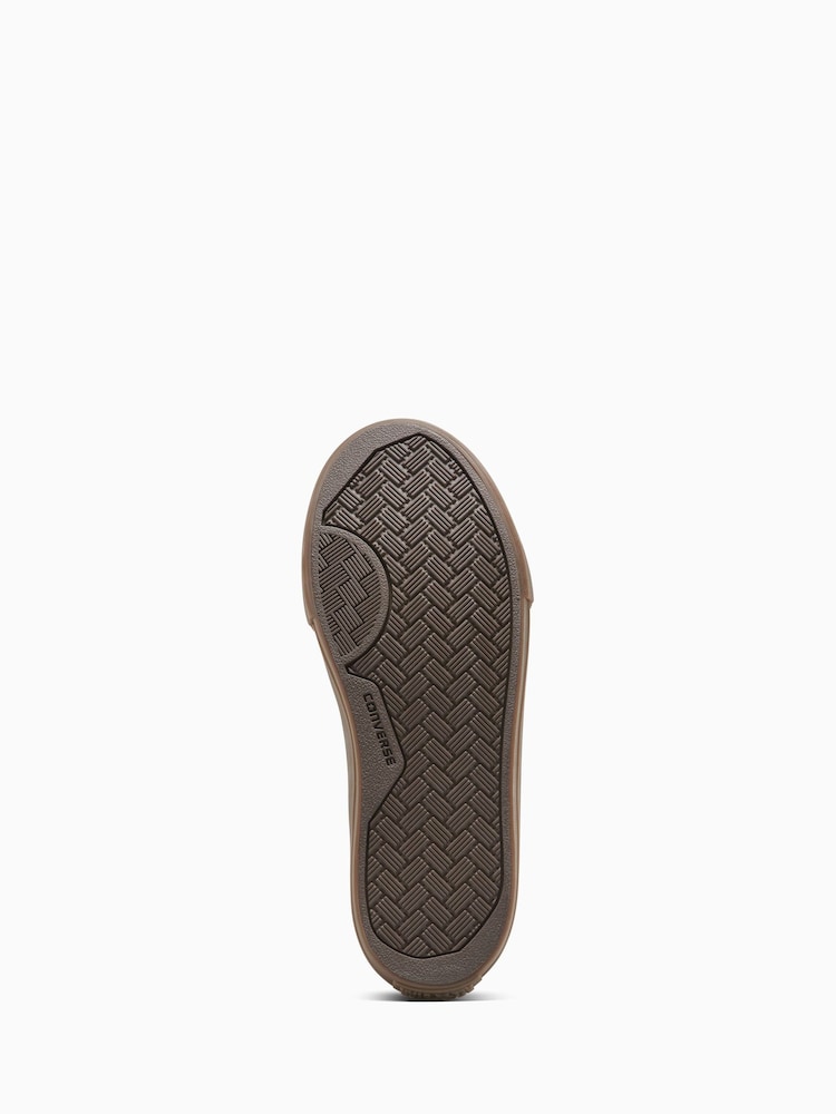 Converse Brown Junior Star Player 76 Gum Sole Trainers - Image 7 of 7