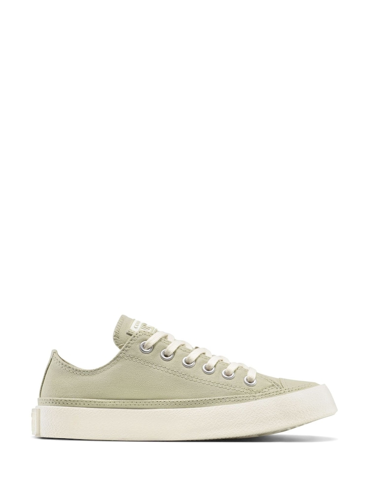 Converse Green Chuck Taylor All Star Crepe Sole Low Trainers - Image 1 of 7