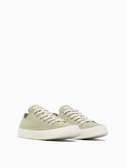 Converse Green Chuck Taylor All Star Crepe Sole Low Trainers - Image 3 of 7