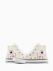 Converse Junior Chuck Taylor Floral Print Embroidered Trainers - Slika 4 iz 8