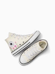 Converse Junior Chuck Taylor Floral Print Embroidered Trainers - Slika 5 iz 8