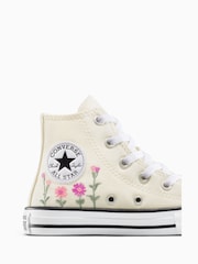 Converse Junior Chuck Taylor Floral Print Embroidered Trainers - Slika 6 iz 8