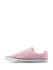 Converse Pink Chuck Taylor All Star Dainty Lucky Low Trainers - Image 2 of 8