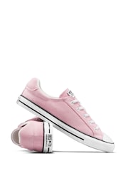 Converse Pink Chuck Taylor All Star Dainty Lucky Low Trainers - Image 4 of 8