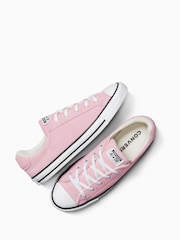Converse Pink Chuck Taylor All Star Dainty Lucky Low Trainers - Image 7 of 8