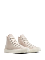Converse Pink Chuck Taylor All Star Crepe Sole Trainers - Image 6 of 9