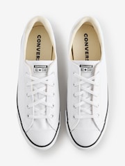 Converse White Chuck Taylor All Star Dainty Lucky Low Trainers - Image 5 of 9