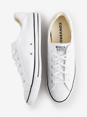 Converse White Chuck Taylor All Star Dainty Lucky Low Trainers - Image 6 of 9