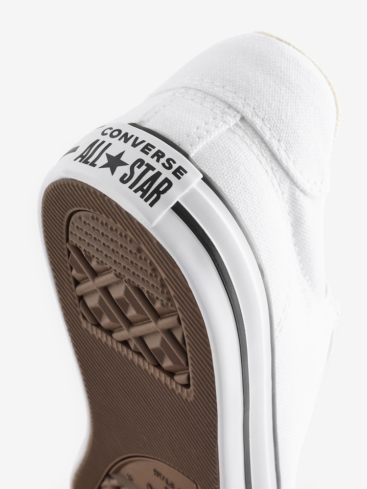 Converse White Chuck Taylor All Star Dainty Lucky Low Trainers - Image 9 of 9