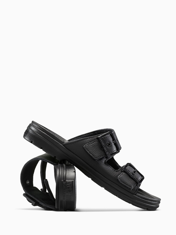 Converse Black Chuck Taylor All Star Lugged Platform Sandals - Image 6 of 6