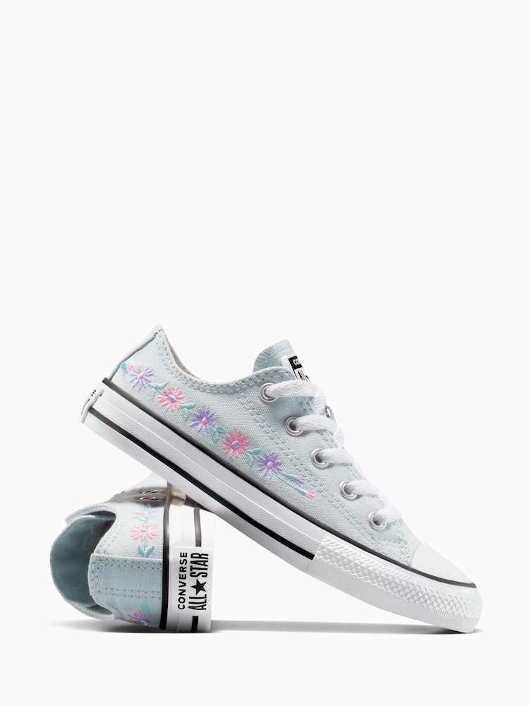 Teniși pentru copii Converse Junior Chuck Taylor cu broderie florală - Image 5 of 8
