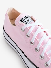 Converse Pink Huck Taylor All Star Lift Ox Trainers - Image 14 of 15