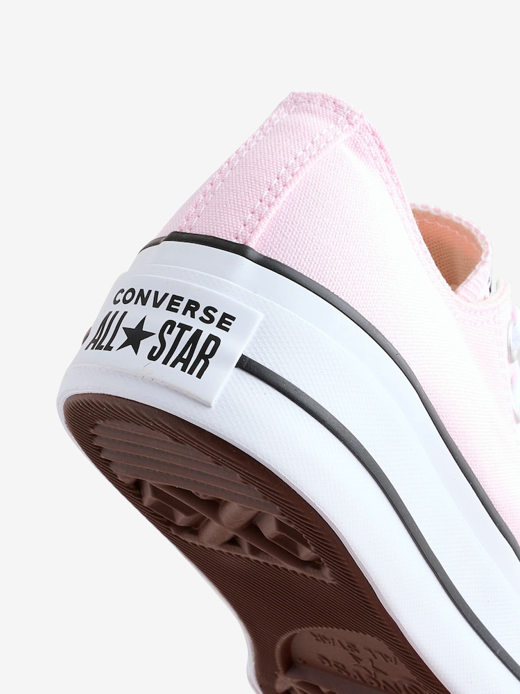 Converse Pink Huck Taylor All Star Lift Ox Trainers - Image 15 of 15