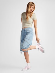 Converse Pink Huck Taylor All Star Lift Ox Trainers - Image 2 of 15