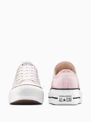 Converse Pink Huck Taylor All Star Lift Ox Trainers - Image 7 of 15