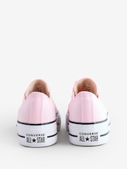 Converse Pink Huck Taylor All Star Lift Ox Trainers - Image 8 of 15