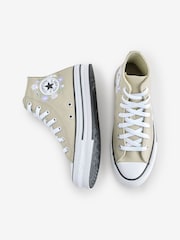 Converse Youth Chuck Taylor Floral Print Embroidered EVA Lift Trainers - Slika 5 iz 9