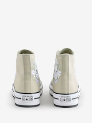 Converse Youth Chuck Taylor Floral Print Embroidered EVA Lift Trainers - Slika 6 iz 9