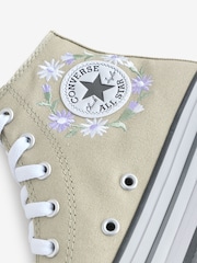 Converse Youth Chuck Taylor Floral Print Embroidered EVA Lift Trainers - Slika 9 iz 9