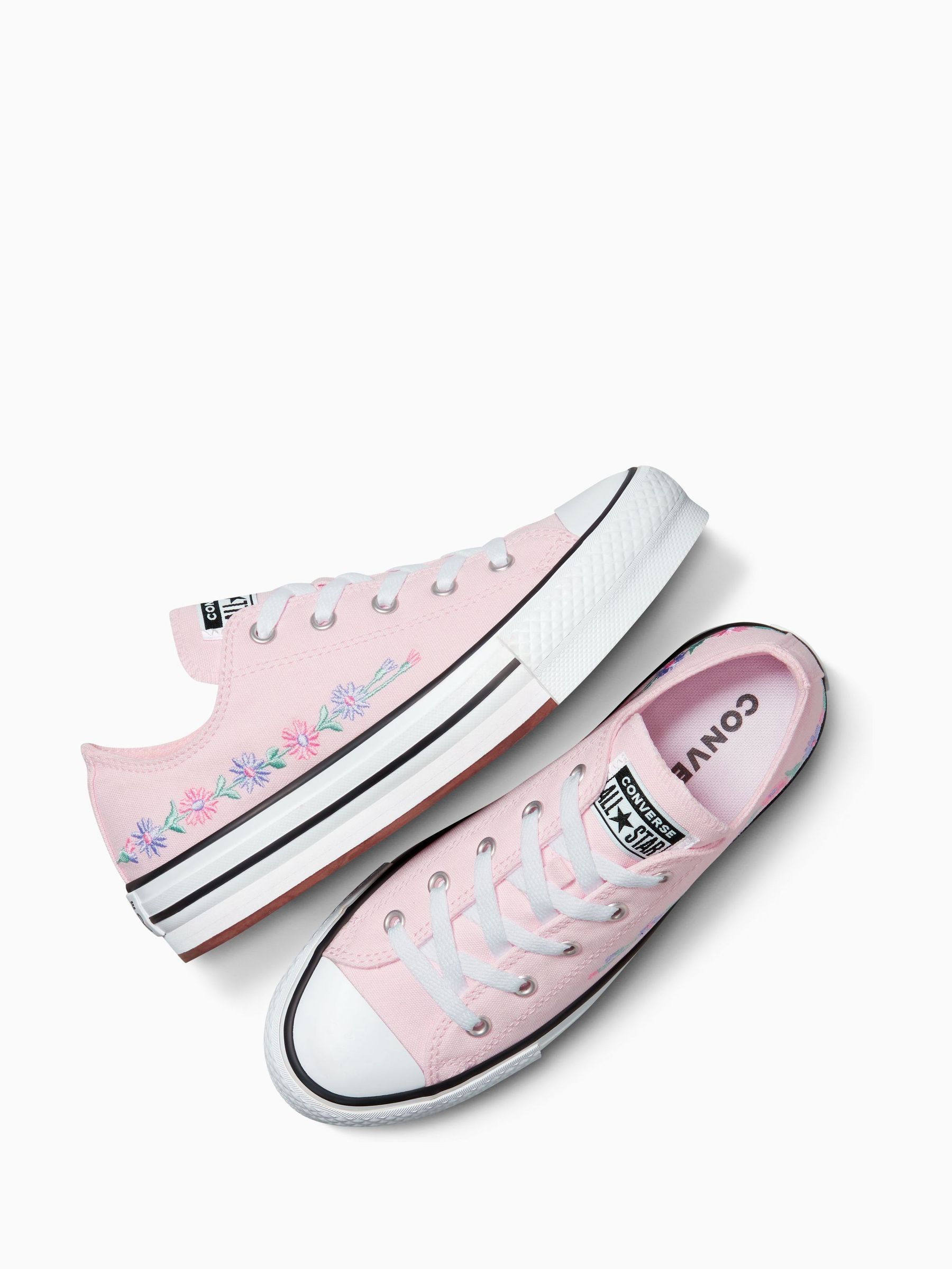 Buy Converse Pink Youth Chuck Taylor Floral Print Embroidered EVA