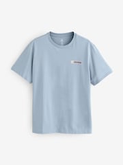 Converse Blue Graphic Logo Back Print T-Shirt - Image 1 of 2