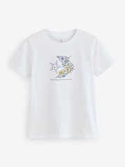 Converse White 100% Cotton White Star Chevron Graphic T-Shirt - Image 1 of 1