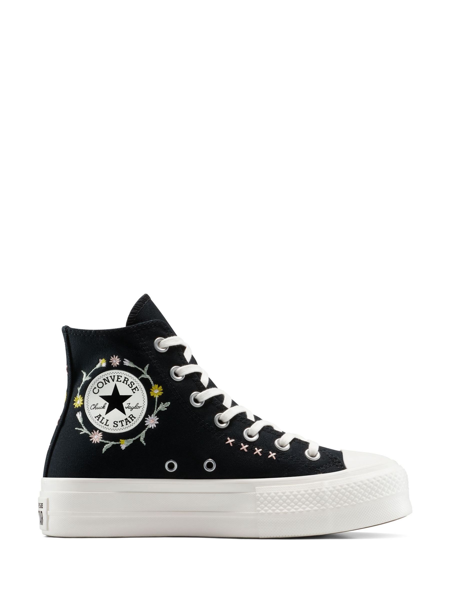 Buy Converse Black Chuck Taylor All Star Lift Joyful Florals