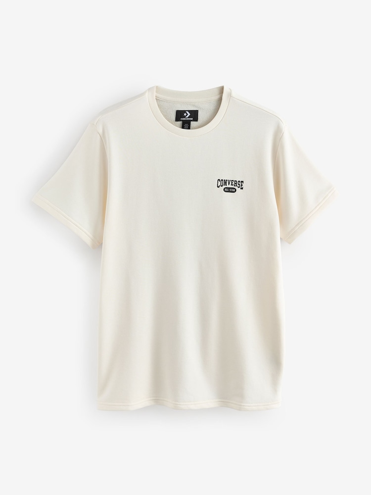 Converse Cream Retro All Star Back Graphic T-Shirt - Image 1 of 2