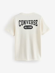 Converse Cream Retro All Star Back Graphic T-Shirt - Image 2 of 2