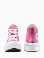 Converse Pink Junior Chuck Taylor Tie Dye Move Trainers - Image 5 of 8