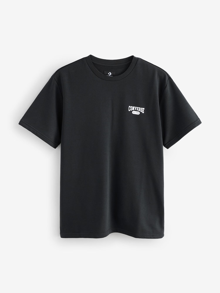 Converse Black Retro All Star Back Graphic T-Shirt - Image 1 of 2