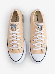 Converse Brown Platform Lift Chuck Ox Trainers - Image 5 of 9