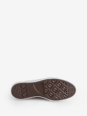 Converse Brown Platform Lift Chuck Ox Trainers - Image 7 of 9