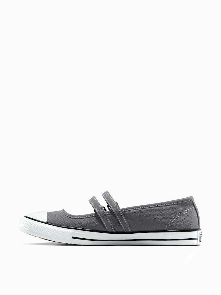 Converse Grey Chuck Taylor All Star Dainty Mary Jane Trainers - Image 2 of 8