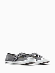 Converse Grey Chuck Taylor All Star Dainty Mary Jane Trainers - Image 3 of 8