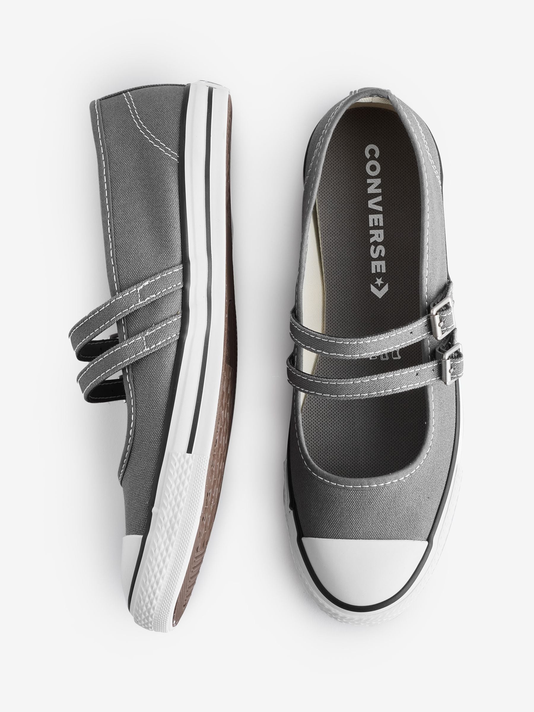 Buy Converse Grey Chuck Taylor All Star Dainty Mary Jane Trainers
